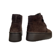 Черевики жіночі замшеві VLADEKS 1501 coffe хутро