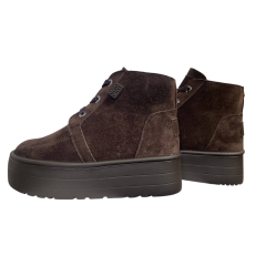 Черевики жіночі замшеві VLADEKS 1501 coffe хутро