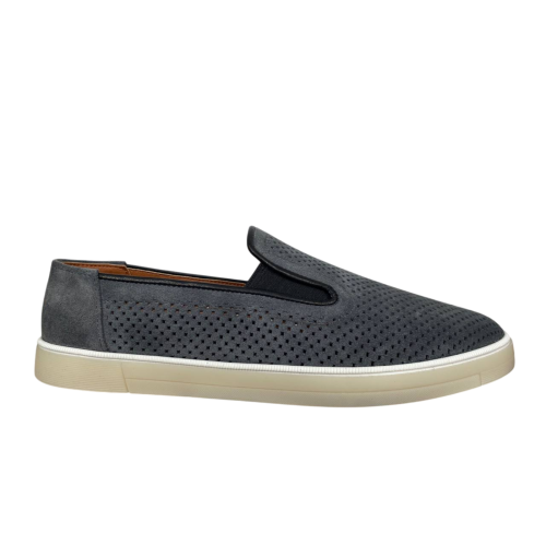 Лофери чоловічі замшеві DENAR M-1 # сірий перфорація