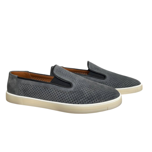 Лофери чоловічі замшеві DENAR M-1 # сірий перфорація