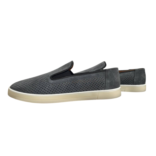 Лофери чоловічі замшеві DENAR M-1 # сірий перфорація