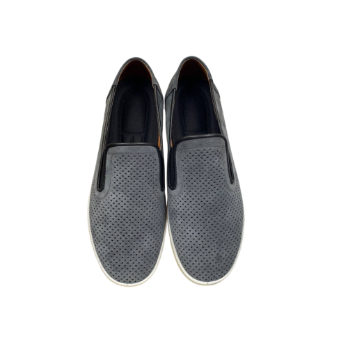 Лофери чоловічі замшеві DENAR M-1 # сірий перфорація