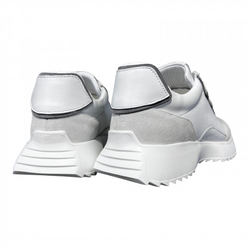 Кроссовки Женские кожаные DITAS K 31/2 бело серые