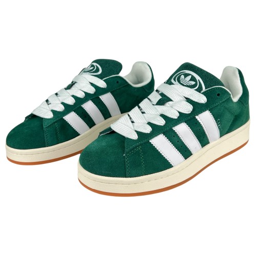 Кросівки Чоловічі замшеві аdidas campus A0815-10 зелений шкіра