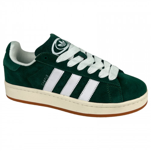 Кросівки Чоловічі замшеві аdidas campus A0815-10 зелений шкіра