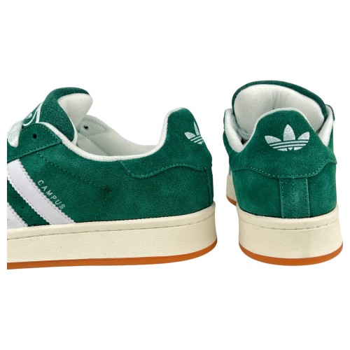 Кросівки Чоловічі замшеві аdidas campus A0815-10 зелений шкіра