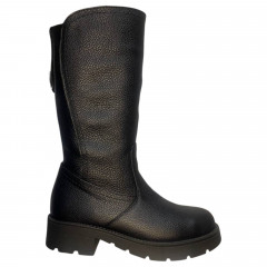 Сапоги женские кожаные BLESSO 24 30 черный мех