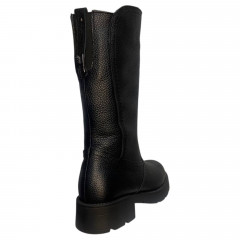 Сапоги женские кожаные BLESSO 24 30 черный мех