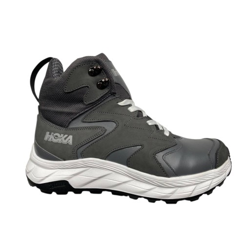 Черевики чоловічі шкіряні DENAR H2 46 сірі гортекс термо