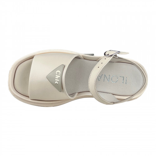 Босоножки Женские кожаные ILONA 194/219 бежевые