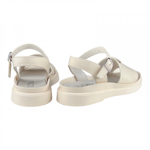 Босоножки Женские кожаные ILONA 194/219 бежевые