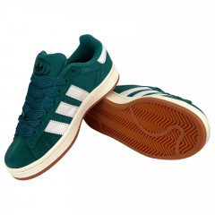 Кроссовки Женские кожаные аdidas campus AC308W зеленая кожа