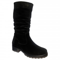 Чоботи жіночі замшеві BLESSO 203 чорний хутро