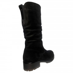 Чоботи жіночі замшеві BLESSO 203 чорний хутро