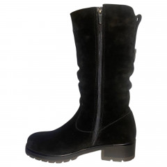 Чоботи жіночі замшеві BLESSO 203 чорний хутро