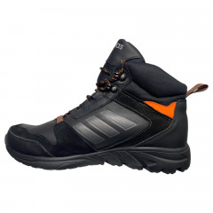 Кроссовки мужские кожаные DENAR TR-Б черный мех