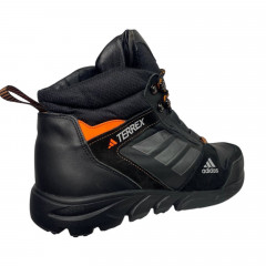 Кроссовки мужские кожаные DENAR TR-Б черный мех