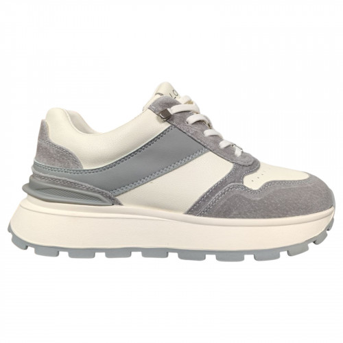 Кросівки жіночі шкіряні LONZA 199322 молочні сірі 