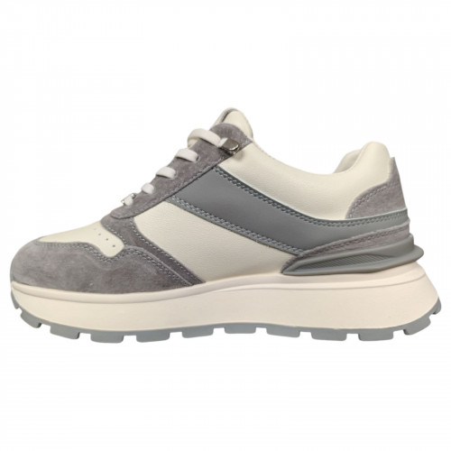 Кросівки жіночі шкіряні LONZA 199322 молочні сірі 