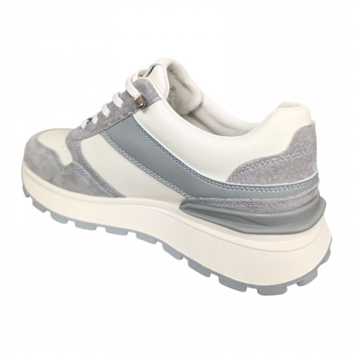 Кросівки жіночі шкіряні LONZA 199322 молочні сірі 