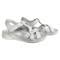 Босоножки женские кожаные Scorpion 401/36 белые