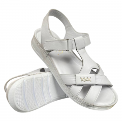 Босоножки женские кожаные Scorpion 401/36 белые