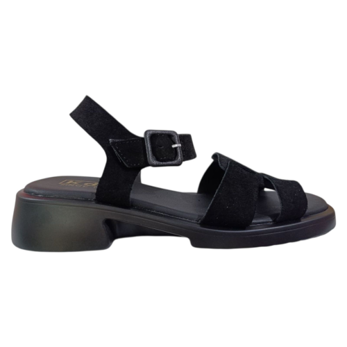 Босоніжкі жіночі замшеві KDSL H014--13 чорні