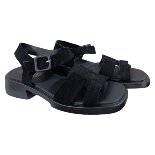 Босоніжкі жіночі замшеві KDSL H014--13 чорні