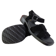 Босоніжкі жіночі замшеві KDSL H014--13 чорні