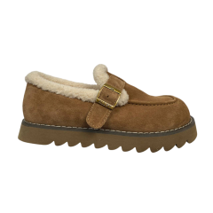 Черевики жіночі замшеві ALLSY 201186 руді хутро