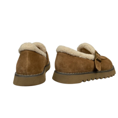 Черевики жіночі замшеві ALLSY 201186 руді хутро