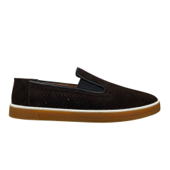 Лофери чоловічі замшеві DENAR M-1 # шоколад перфорація