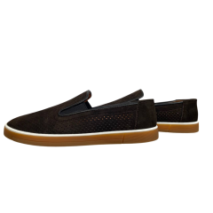 Лофери чоловічі замшеві DENAR M-1 # шоколад перфорація