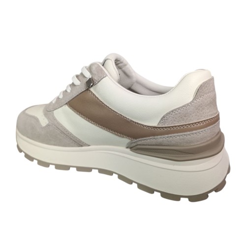 Кросівки жіночі шкіряні LONZA 199321 молочні бежеві 