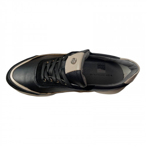 Кроссовки женские кожаные VLADEKS 1285 01 черные