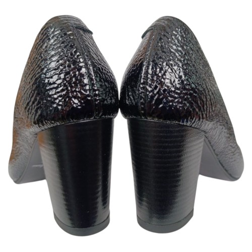 Туфли женские кожаные каблук ROMAX 270 М черные