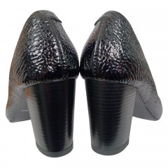 Туфли женские кожаные каблук ROMAX 270 М черные