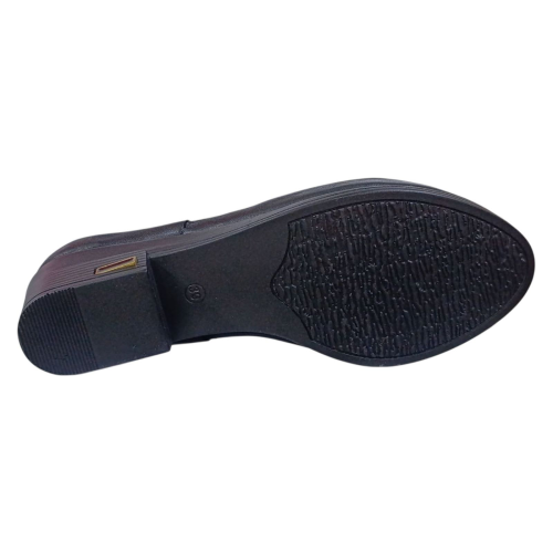 Туфли женские кожаные ATO 1101 черные 