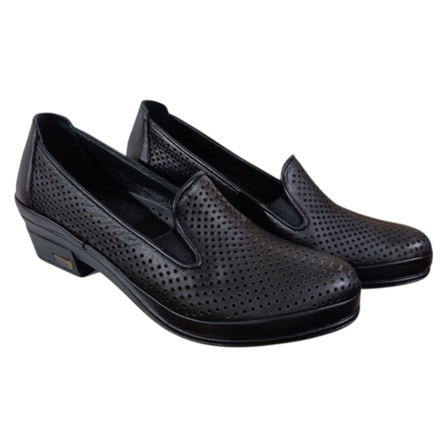 Туфли женские кожаные ATO 1101 черные 