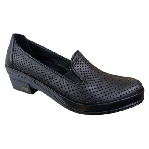 Туфли женские кожаные ATO 1101 черные 