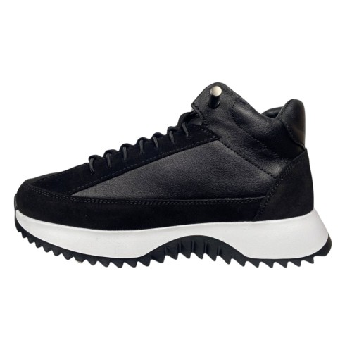 Кросівки жіночі ROADE STYLE M 1056 01 шкіра+ замш чорні