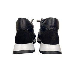 Кросівки жіночі ROADE STYLE M 1056 01 шкіра+ замш чорні  