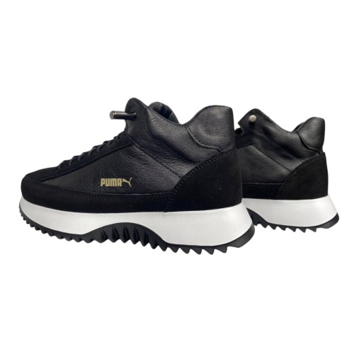 Кросівки жіночі ROADE STYLE M 1056 01 шкіра+ замш чорні