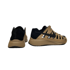 Кроссовки мужские кожаные NIKE Краб масло черная перфорация