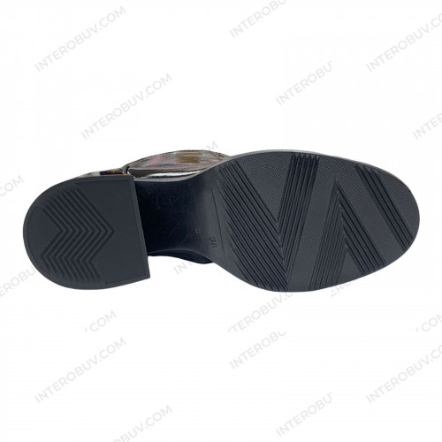 Ботинки Женские кожаные TEMP 127 лак байка