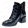 Ботинки Женские кожаные TEMP 127 лак байка