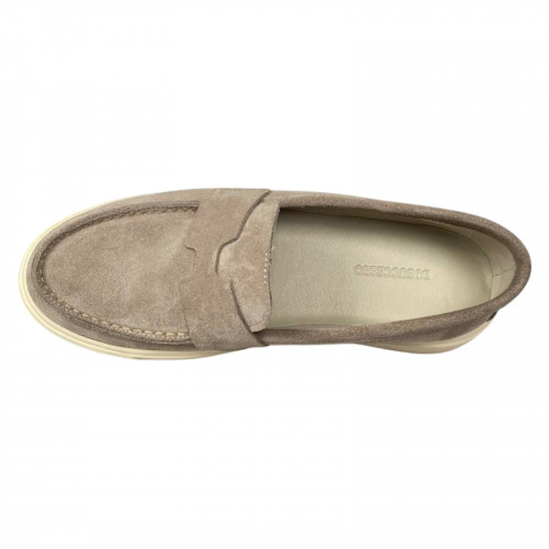 Лоферы женские замшевые DITAS L-4 бежевые