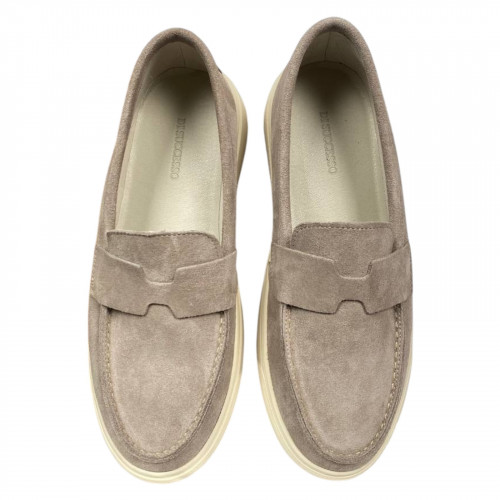 Лоферы женские замшевые DITAS L-4 бежевые