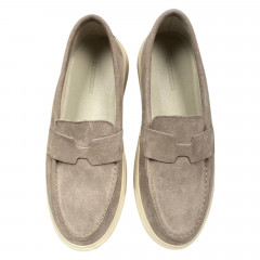 Лоферы женские замшевые DITAS L-4 бежевые