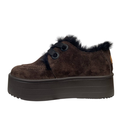 Черевики жіночі замшеві DIANA D-267/YU-3 коричневі хутро